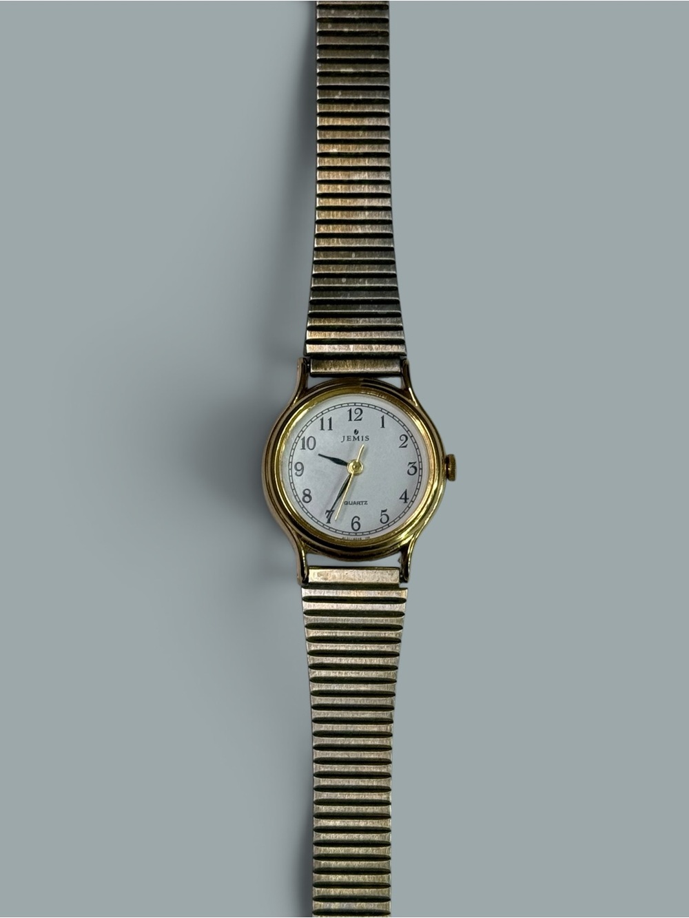 ELEMIS Gold-Tone Quartz Watch with White Dial